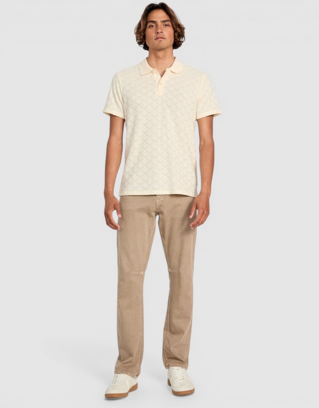 GUESS - Logan Knitted Short Sleeve Polo Shirt