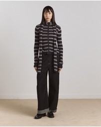 Damson Madder - Anelis Cotton Merino Blend Cardigan