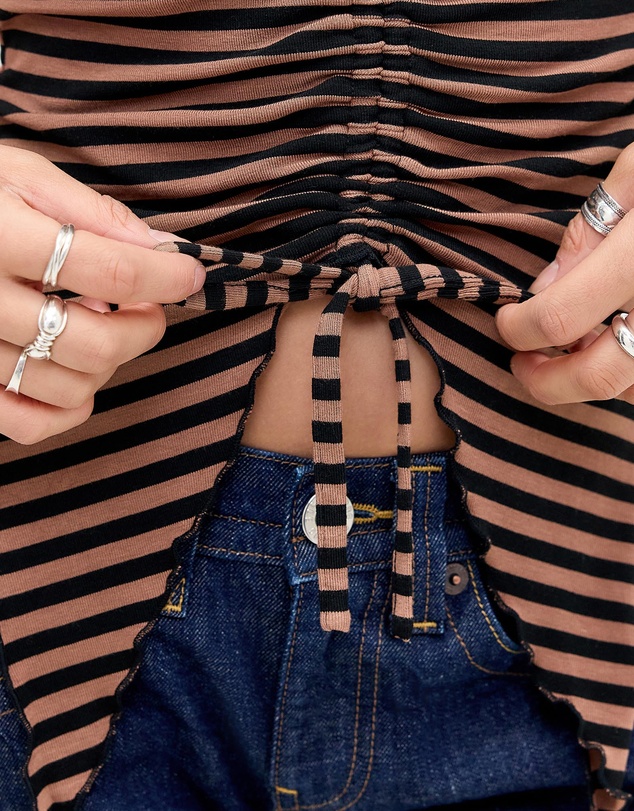 BDG By Urban Outfitters - Striped Ruched Bandeau