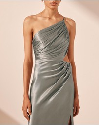 Shona Joy - La Lune Asymmetrical Gathered Maxi Dress