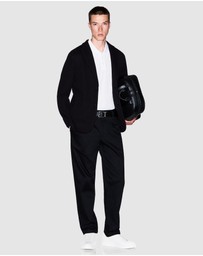 Armani Exchange - Mid-Rise Straight Leg Trousers