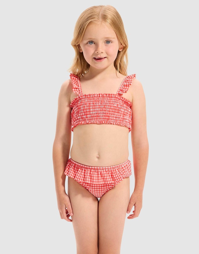 Seafolly - Gingham Shirred Bikini - Kids