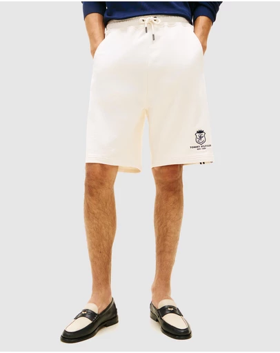 Tommy Hilfiger - Crest Embroidery Lightweight Relaxed Sweat Shorts