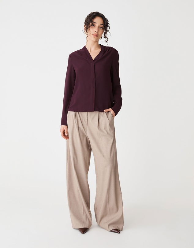 Forcast - Claudia Pleat Neck Blouse