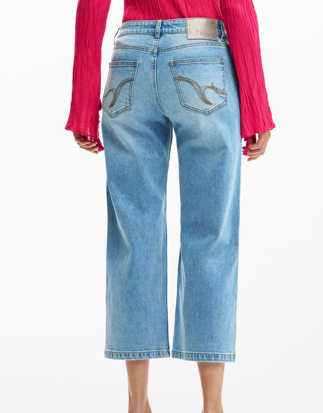 Desigual - Patchwork culotte Jeans