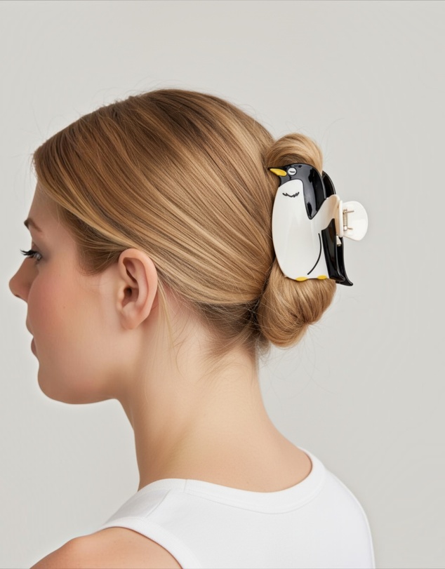 Mossée - Pippa Penguin Hair Claw