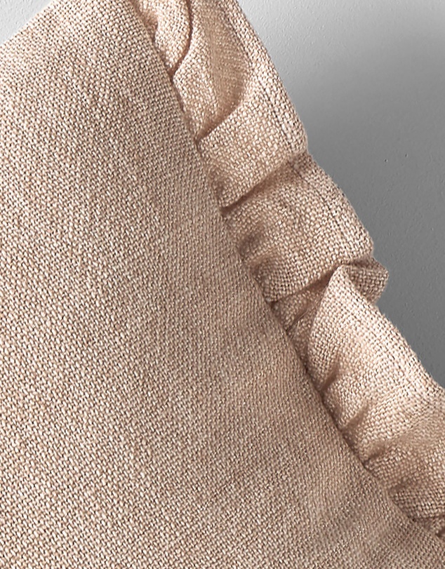 Aura Home - Ruffle Linen Cushion