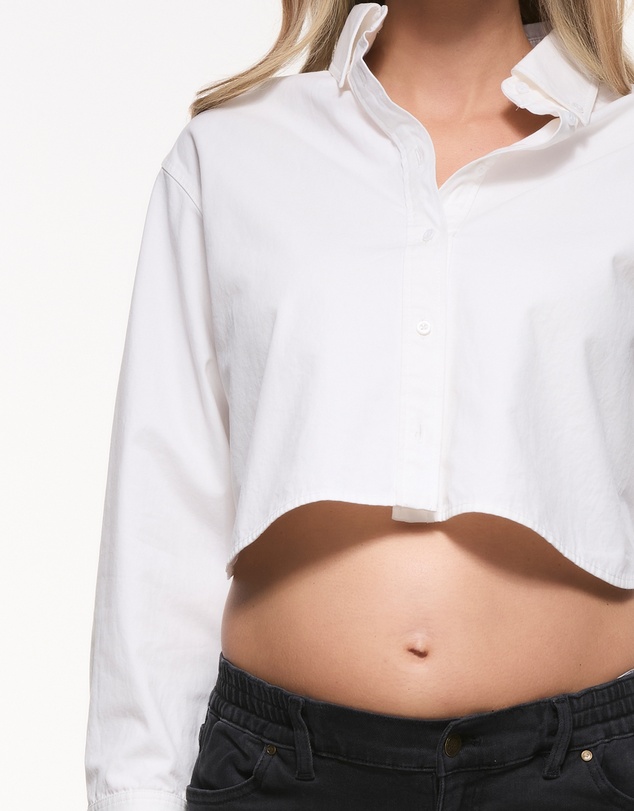 Soon Maternity - Loren Cropped Shirt