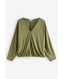 NEXT - Long Sleeve V-Neck Bubblehem Blouse