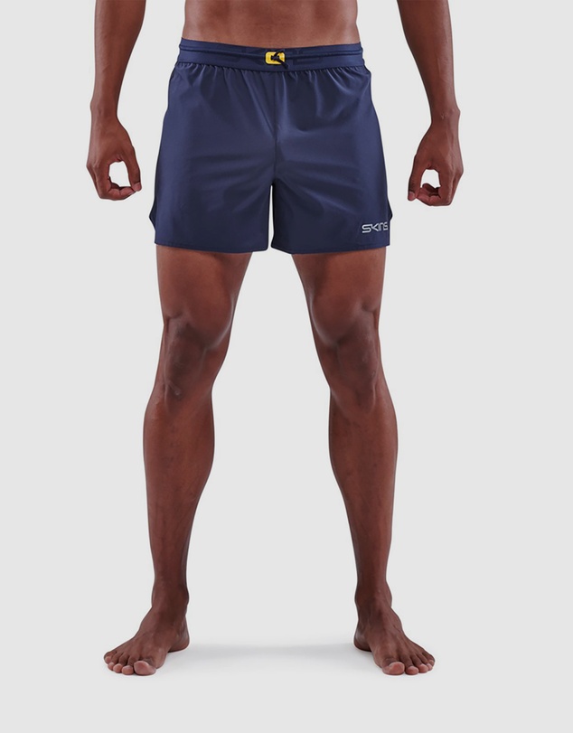 SKINS - SKINS Men's 3-Series Clothing Run Shorts Activewear Navy Blue