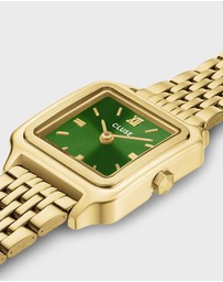 Cluse - Gracieuse Mini Watch Double Steel, Forest Green, Gold Colour