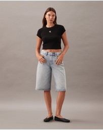 Calvin Klein Jeans - Long Denim Shorts