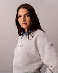Calvin Klein Jeans - Monologo French Terry Relaxed Sweatshirt