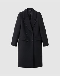 M.N.G - Double-Breasted Wool Coat