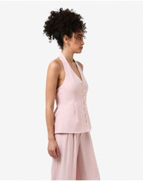 Forcast - Lola Halter Neck Peplum Vest