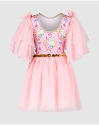 Fleur Harris - 'Bunnies & Bows' Sparkling Tutu Dress in Pink