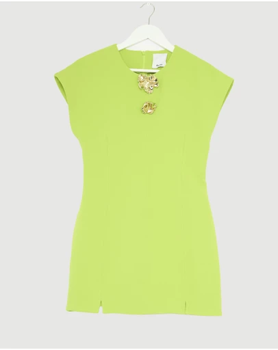Revibe - Repaired Acler Brit Mini Dress - AU 10
