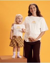 Banabae - Rad Mama Classic Organic Cotton Longline Tee - Natural