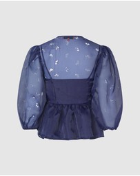 Stine Goya - Organza, LS Bow Top