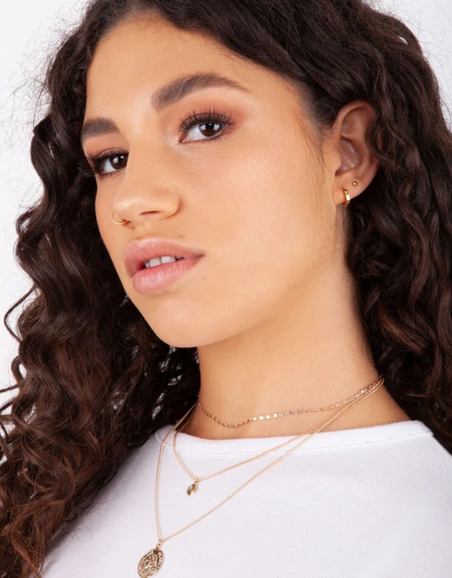 Lovisa - Gold Plated Sterling Silver Huggie Hoop Earrings
