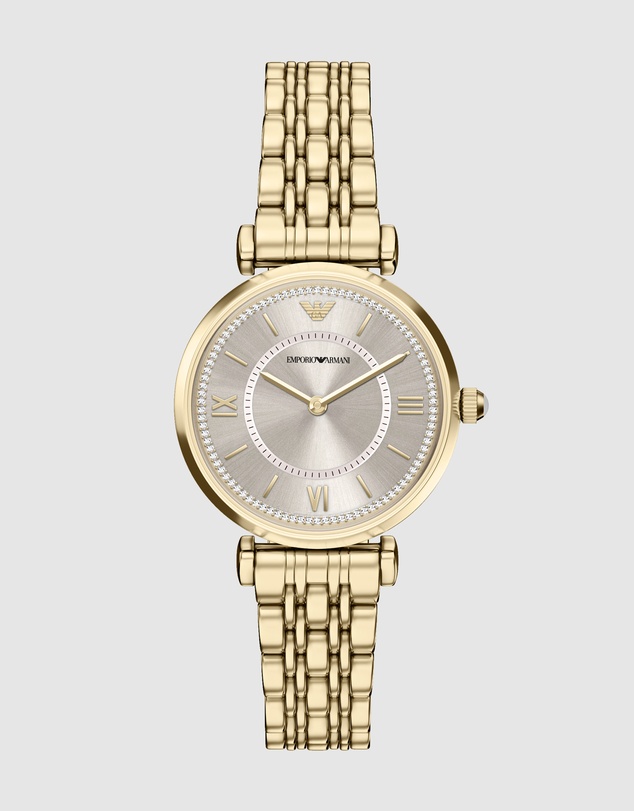 Emporio Armani - Gold Tone Analogue Watch