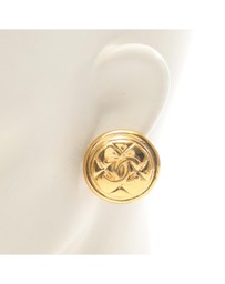 Pre-Loved by Azura Reborn - Pre-Loved CC Gold Plated Round Clip On Earrings