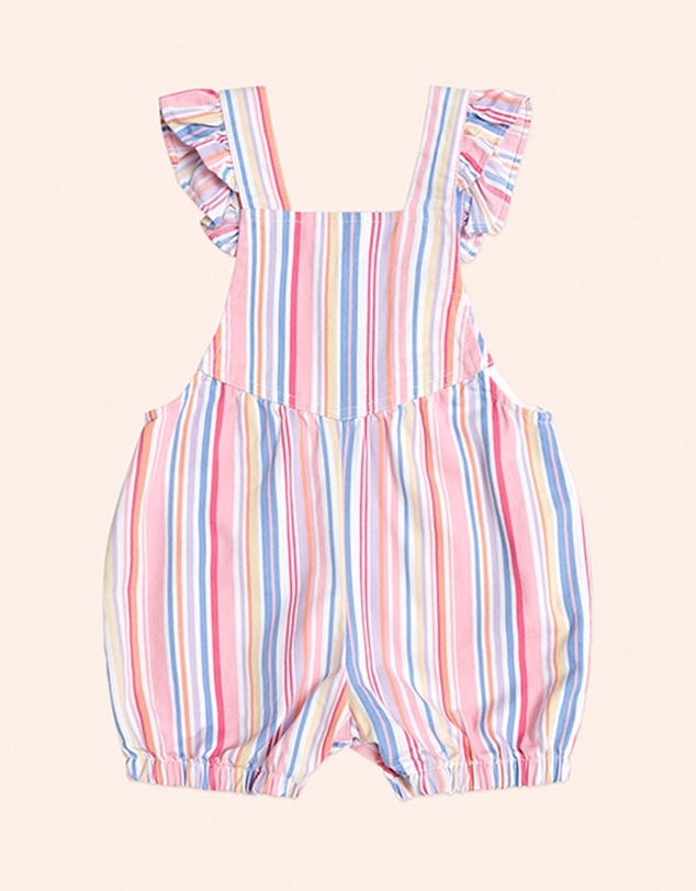 Huxbaby - Pastel Stripe Bubble Romper - Babies-Kids