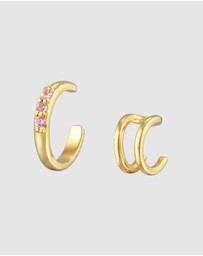 Haze & Glory - ICONIC EXCLUSIVE - Earrings Glam Earcuff Set in 925 Sterling Silver Gold Plated