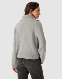 R.M.Williams - Casuarina Lambswool Zip Knit Jumper