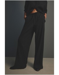 NEXT - Wide Leg Textured Trousers with Linen