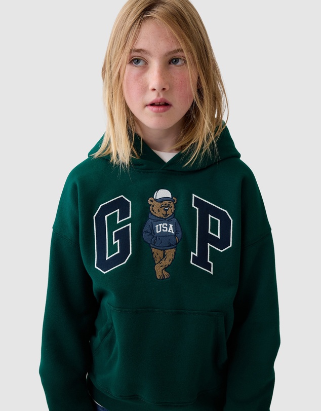 GAP - Brannan Fleece PO Logo Hood - Teens