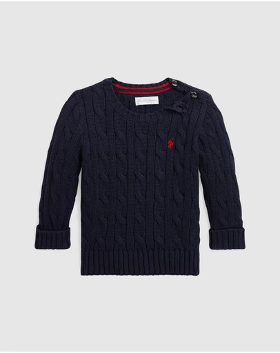 Polo Ralph Lauren - Cable-Knit Cotton Sweater - Babies