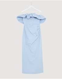 Revibe - Repaired Shona Joy Campbell Strapless Bubble Maxi Dress - AU 14