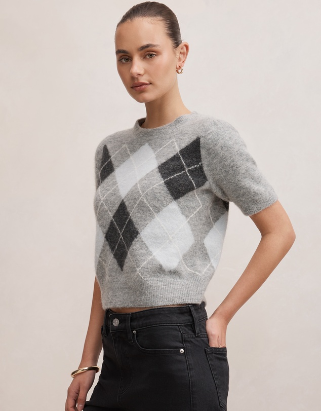 Forever New - Andy Argyle Fluffy Knitted T-shirt