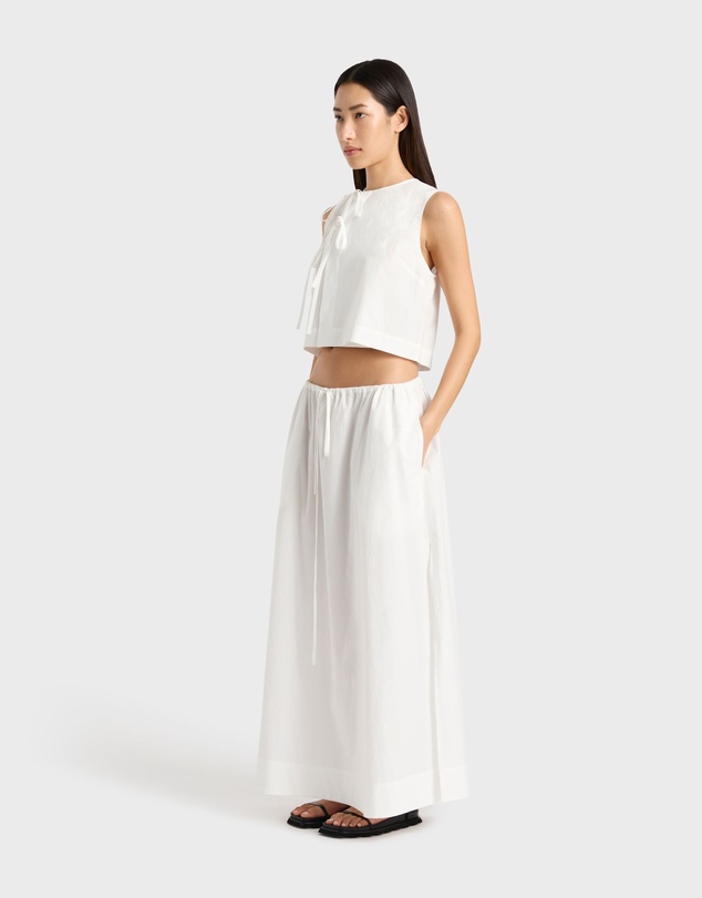 BONDI BORN - Kyoto Drawstring Maxi Skirt