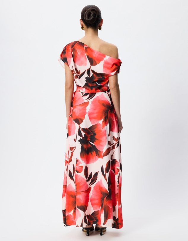 Tussah - Natalia Asym Neckline Floral Print Maxi Dress