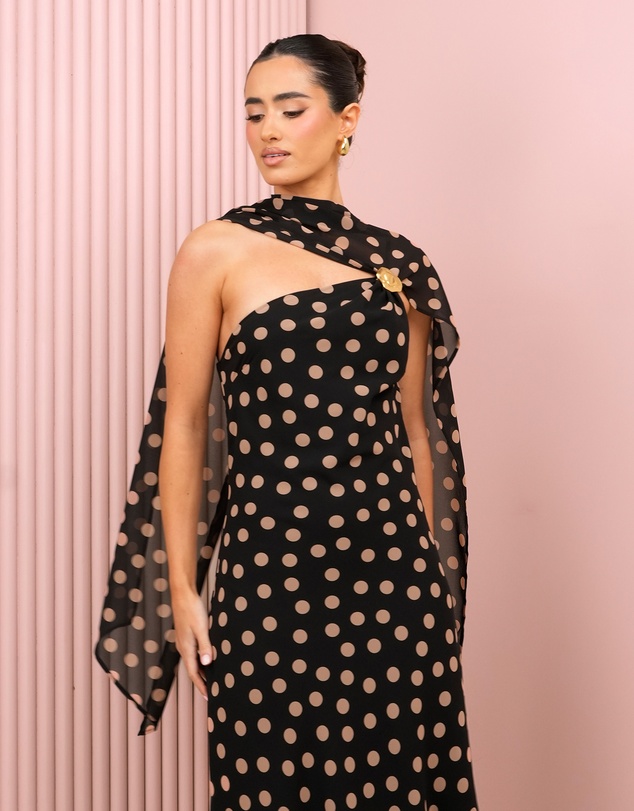 Azzurielle - Collins Scarf Maxi Dress
