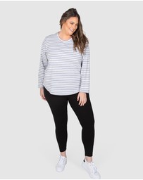 Love Your Wardrobe - Torquay Stripe Long Sleeve Tee