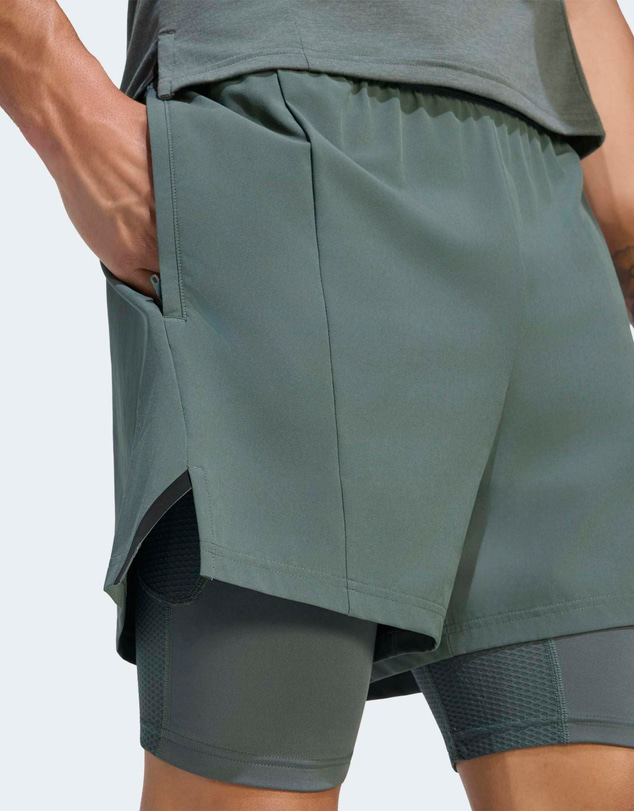 adidas Performance - D4T WORKOUT 2IN1 SHORTS Mens