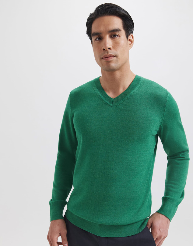 SABA - Franklin Merino Wool V Neck Knit
