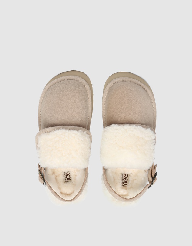 EVERAU - Australian Shepherd Ugg Tenley Platform Cow Suede Upper House Shoes