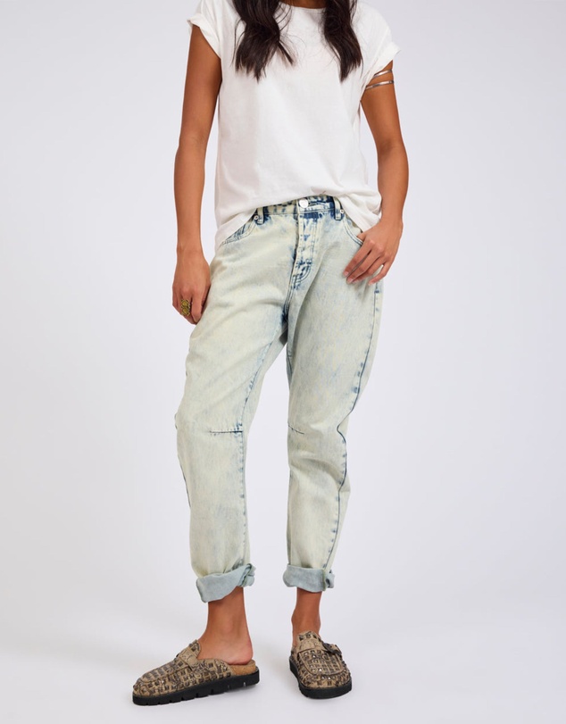ONE TEASPOON - Saints Low Waist Boyfriend Denim Jeans - Ambrosia Blue