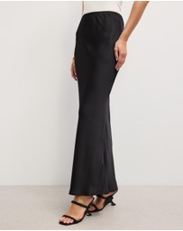 The Fated - Charlie Satin Midi Skirt