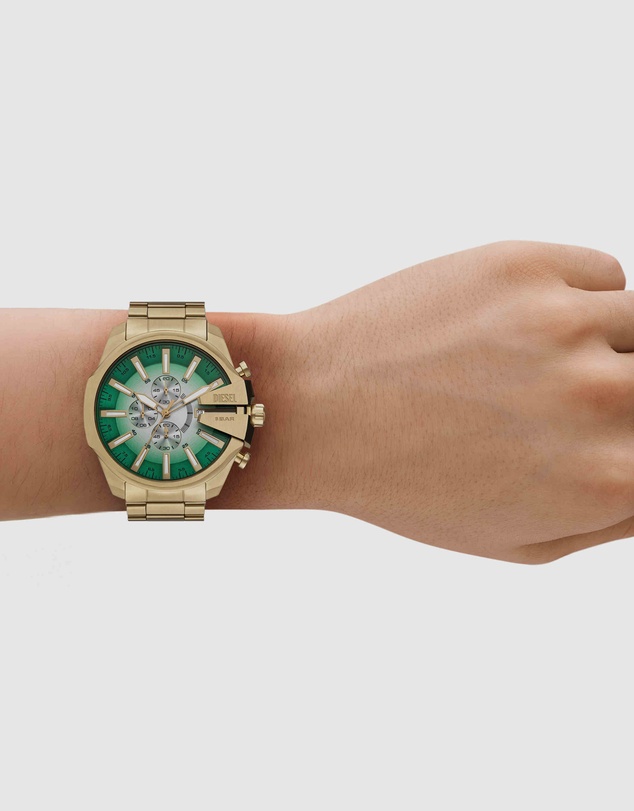 Diesel - Mega Chief Slim Gold Tone Analogue-Chronograph Watch