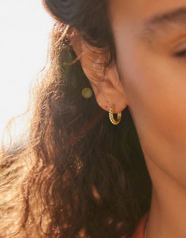 Najo - Chia Yellow Gold Hoop Earring