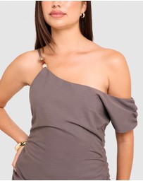 Subtitled - Zanzibar Off The Shoulder Mini Dress