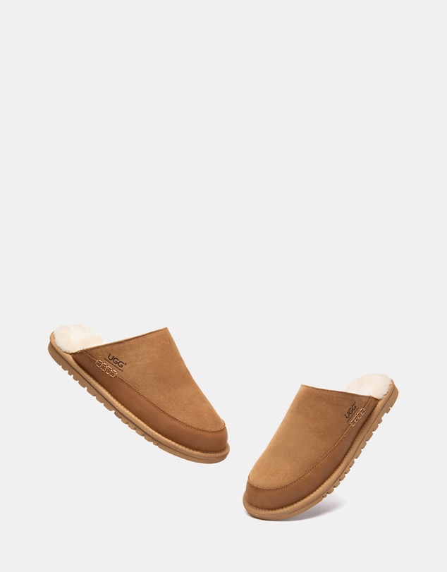 EVERAU - Australian Shepherd Ugg Frozark Slipper Cow Suede Upper House Shoes