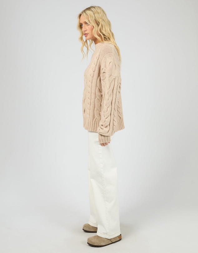All About Eve - Higgins Cable Knit Oat
