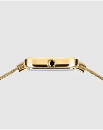 Bering - Petite Square 35mm Gold Watch