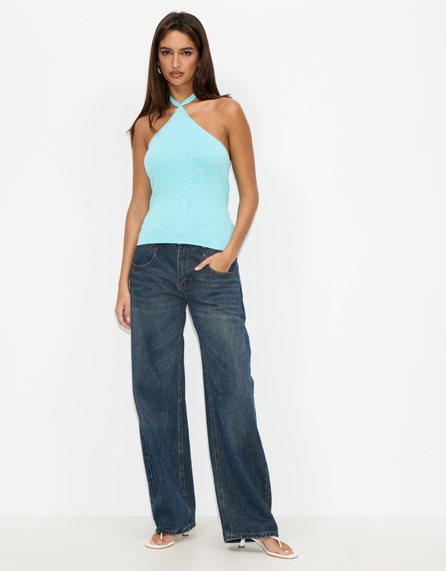 Dazie - Rosalie Halter Knit Top